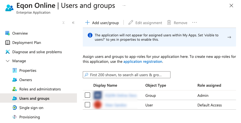 users and groups